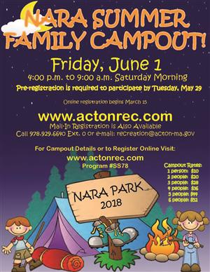 Summer Family Campout Flyer