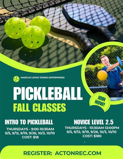 Fall Pickleball with Marcus Lewis