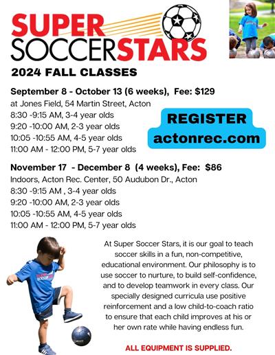 Super Soccer Stars Fall Class Flyer